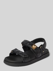 Sandaaltjes van leer met doorgestikte naden model 'Mona' van Steve Madden - 13