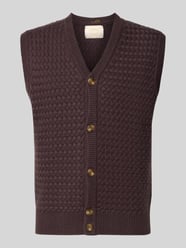 Strickweste aus Woll-Mix mit V-Ausschnitt von BLKVIS - 46