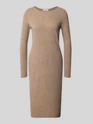 sukienka o kroju slim fit z czystego kaszmiru w imitacja dzianiny od Christian Berg Woman - 7