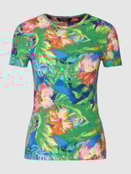 T-shirt z kwiatowym wzorem model ‘ALLI’ od Lauren Ralph Lauren Zielony - 1
