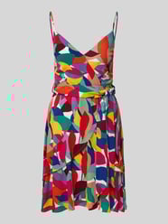 Minikleid mit Bindegürtel von Apricot - 44