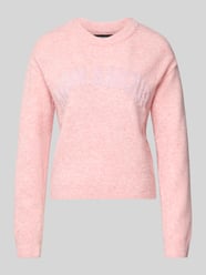 Regular fit gebreide pullover met viscose, model 'AMOREMIO' van VERO MODA Fuchsia - 42