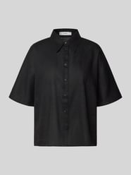 Boxy Fit Bluse aus Leinen-Baumwoll-Mix mit 1/2-Arm Modell 'PAI' von Mango - 23