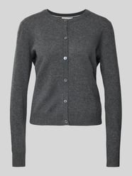 Cardigan mit durchgehender Knopfleiste von Christian Berg Woman Grau - 28