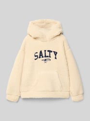 Regular Fit Hoodie aus Teddyfell Modell 'Back' von Roxy Beige - 39