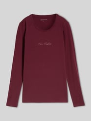 Longsleeve mit Logo-Schriftzug von Tom Tailor Bordeaux - 19