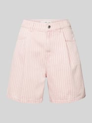 Loose Fit Shorts mit Bundfalten Modell 'MARINA' von Mango Pink - 4