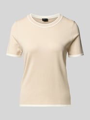Regular Fit T-Shirt aus Viskose-Mix von s.Oliver BLACK LABEL Beige - 40