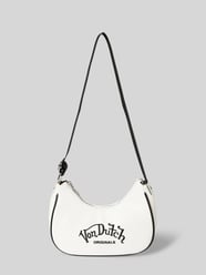 Handtasche mit Label-Stitching Modell 'AMY' von Von Dutch Weiß - 44