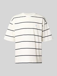 T-Shirt mit Rundhalsausschnitt und Logo-Stitching von REVIEW - 28