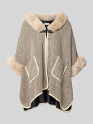 Relaxed Fit Jacke mit Kunstfellbesatz von Apricot Beige - 8