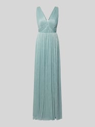 Schimmerndes Abendkleid mit V-Ausschnitt von TROYDEN COLLECTION - 42