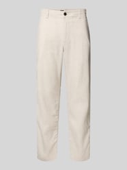 Regular Fit Leinenhose aus Leinen-Mix Modell 'SANDERSON' von BOSS Orange Beige - 2
