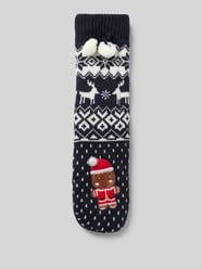 Socken in Strick-Optik Modell 'Gingerbread Home' von CAPELLI NEW YORK - 22