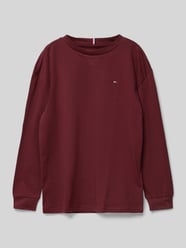 Longsleeve mit Label-Stitching von Tommy Hilfiger Teens Bordeaux - 7