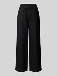 Straight Leg Leinenhose mit Bindegürtel Modell 'Chiara' von MAC - 4