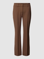 Broek met Franse steekzakken, model 'FARAH' van Cambio Beige - 28