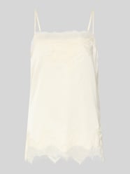 Top z koronki z regulowanymi cienkimi ramiączkami od Gina Tricot - 4