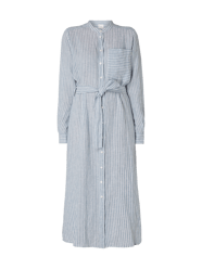 Hemdblusenkleid aus Leinen mit Streifenmuster von BOSS Orange - 38