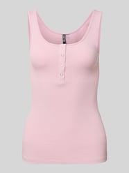 Slim Fit Tank Top aus Baumwoll-Mix Modell 'KITTE' von Pieces Pink - 46