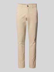 Spodnie materiałowe o kroju slim fit z kieszeniami z tyłu model 'Marco' od JACK & JONES - 6