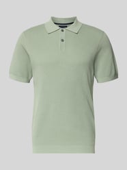 Slim Fit Poloshirt mit Strukturmuster von Christian Berg Men - 42