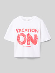 T-shirt o kroju boxy fit z czystej bawełny od s.Oliver RED LABEL - 28