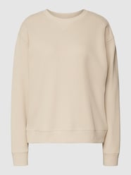 Bluza z prążkowanymi wykończeniami od Jake*s Casual Beżowy - 14