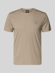 T-shirt van viscosemix met labelpatch van EA7 Emporio Armani - 5
