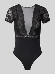 Body aus Mesh und Spitze Modell 'Sicca' von Pieces - 7