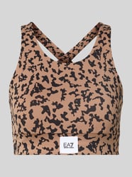 Sportbeha met ronde hals van EA7 Emporio Armani Beige - 5