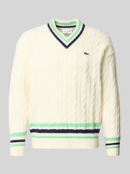 Relaxed fit gebreide pullover van wolmix van Lacoste - 21
