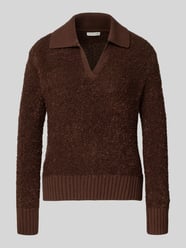 Regular Fit Pullover aus Baumwoll-Mix mit Polo-Kragen von Tom Tailor - 32