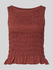 Slim Fit T-Shirt aus Viskose-Mix Modell 'NORI SMOCK' von VERO MODA - 8