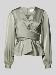 Bluzka z długim rękawem i dekoltem w serek od Neo Noir - 11