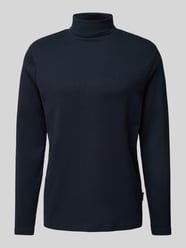 Longsleeve mit Rollkragen von HECHTER PARIS Blau - 4