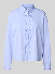 Regular Fit Bluse mit Schleifen-Applikationen von Milano Italy - 3