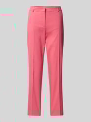 Spodnie materiałowe o kroju regular fit z kantami od Christian Berg Woman Selection - 8