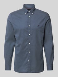 Slim Fit Freizeithemd mit Button-Down-Kragen von Tommy Hilfiger Blau - 7