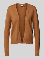 Cardigan mit gerippten Abschlüssen Modell 'RIL' von Vila Braun - 6