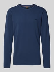 Bluzka z długim rękawem o kroju regular fit z mieszanki bawełny model „TEMPESTO” od BOSS Orange - 45