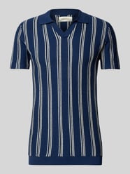 Slim fit poloshirt met ribboorden, model 'BHAMOS' van Blend - 46