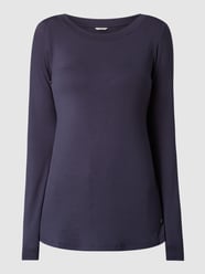 Shirt met lange mouwen met stretchgehalte van Esprit Blauw / turquoise - 40