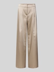 Wide Leg Bundfaltenhose mit Eingrifftaschen von Jake*s Cocktail Beige - 13