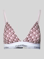 Triangel-BH mit elastischem Logo-Bund von Calvin Klein Underwear Pink - 8