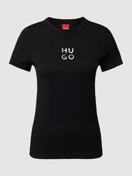 T-Shirt mit Label-Print Modell 'Classic' von HUGO Schwarz - 48