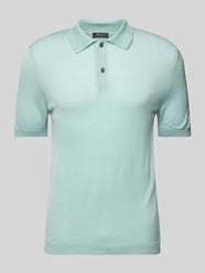 Regular Fit Poloshirt mit gerippten Abschlüssen von MAERZ Muenchen - 19