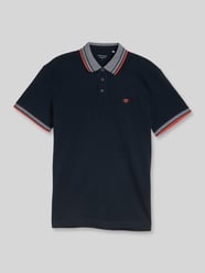 Koszulka polo o kroju regular fit z kołnierzykiem w kontrastowym kolorze od Tom Tailor - 12