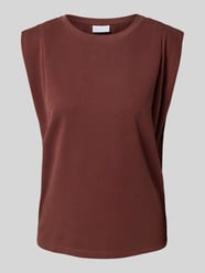 Regular Fit T-Shirt mit Kappärmeln von Jake*s Collection Bordeaux - 10