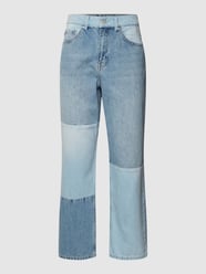 High Rise Jeans im Patchwork-Look von Jake*s Casual Blau - 9